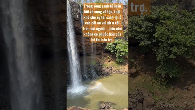 Trong vòng sanh tử luân hồi thật khó cho sự tái sanh lại nếu không có phước báu của bố thí bảo trợ.