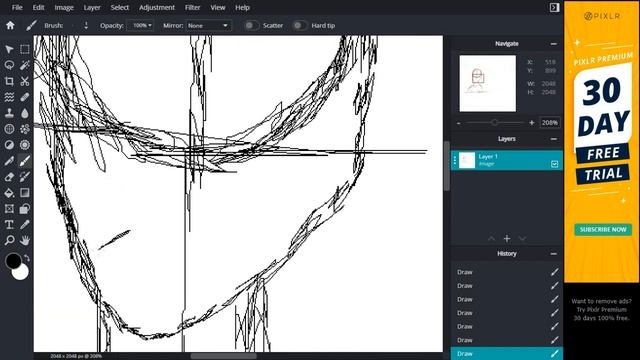 This is how i sketch on PC! ik its bad