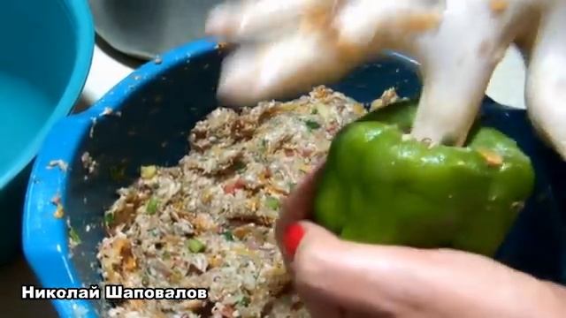 Заморозка. Перец фаршированный на зиму.