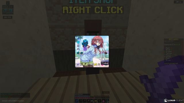 Miku Nakano 16x - MINECRAFT BEDWARS PVP TEXTURE PACK 1.8.9 Anime texture pack 