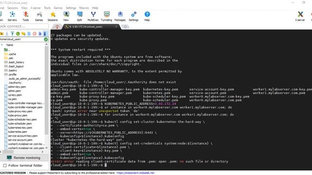 Generating Kubeconfigs NCD1219H006
