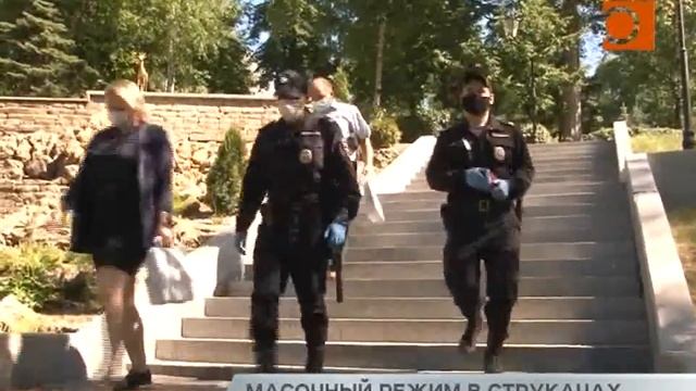 Контроль за соблюдением масочного режима в Самаре.
