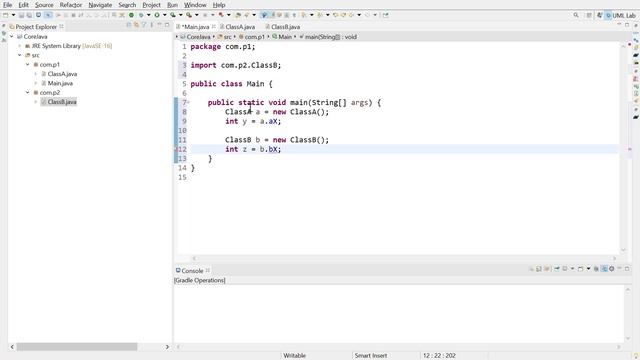 Core java interview questions | default vs protected  | difference between default & protected