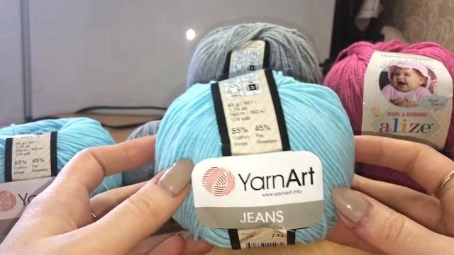 Пряжа Alize Baby Wool.  Пряжа YarnArt Jeans