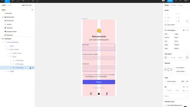 08. Figma Tutorial: Design a mobile login screen