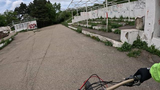 Спуск на велосипеде - кольцевая дорога гора Машук город Пятигорск