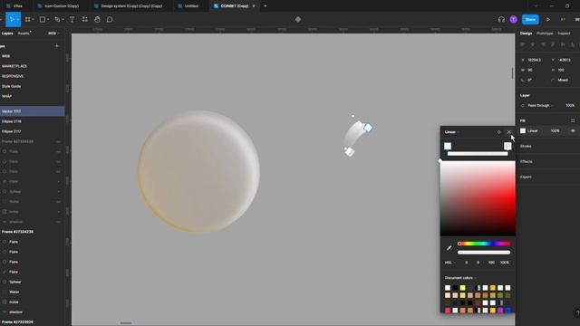 How to create a GLASS SPHERE in Figma!!!