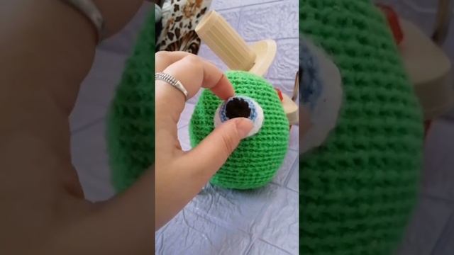 Игрушка Майк Вазовский из Монстриков, связала сегодня! ????❤️????