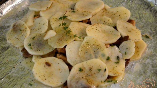 Картофельная галета с грибами