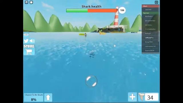 shark simulator roblox, выжил без рук и главное волос?