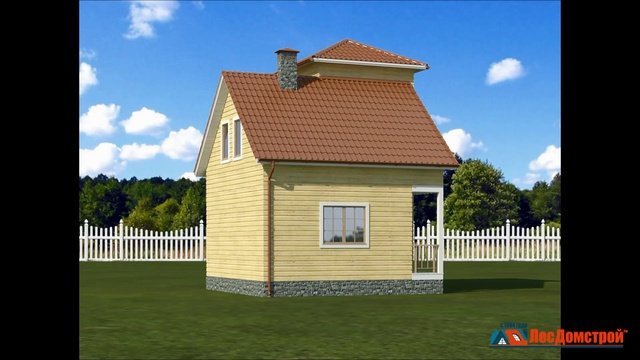 Проект дома Терем от архитектурного бюро ЛесДомстрой 