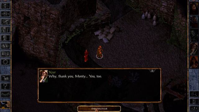 Baldur's Gate: Enhanced Edition - Xzar mourn over Montaron