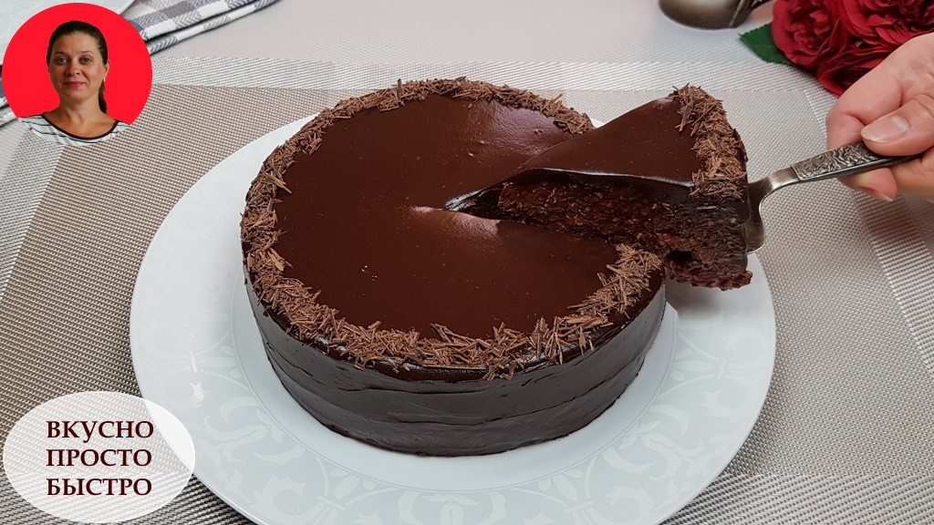 Овсянка + Шоколад + Вишня ✧ Обалденно вкусный торт - десерт без выпечки