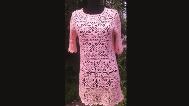 Продам, свяжу на заказ ажурные длинные туники  Ручная работа крючком.