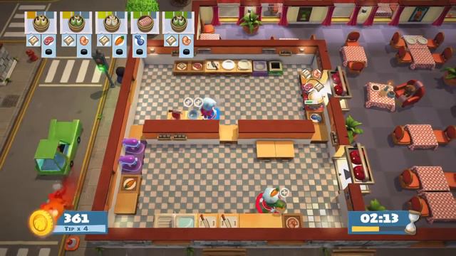 Overcooked 2 - Special Level Kevin 7 - 3 Stars Walkthrough