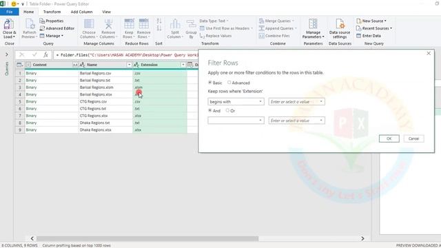 12. How to do DATA CONECTIONS with folder | Combine all excel file from Folder in excel |Power Quer