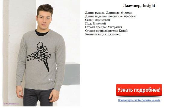 Джемпер мужской, Insight