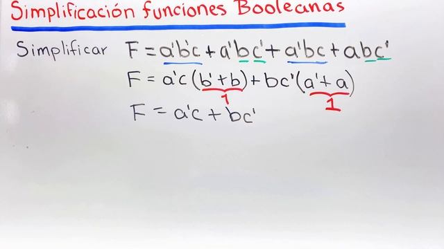✅CÓMO Simplificar FUNCIONES BOOLEANAS [Á?????? ?? ????? ???] Electrónica Digital