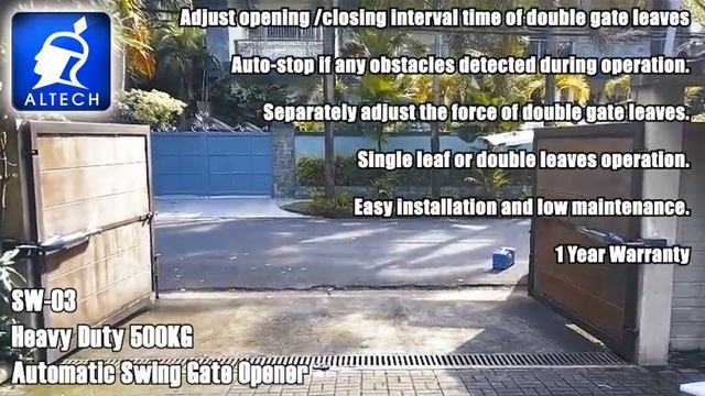 Heavy duty 500kg Swing Gate Opener ALTECH SW-03