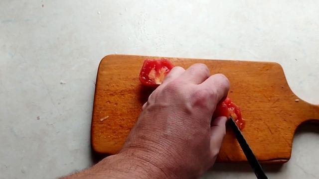 Спаржевая фасоль с луком и помидорами!
