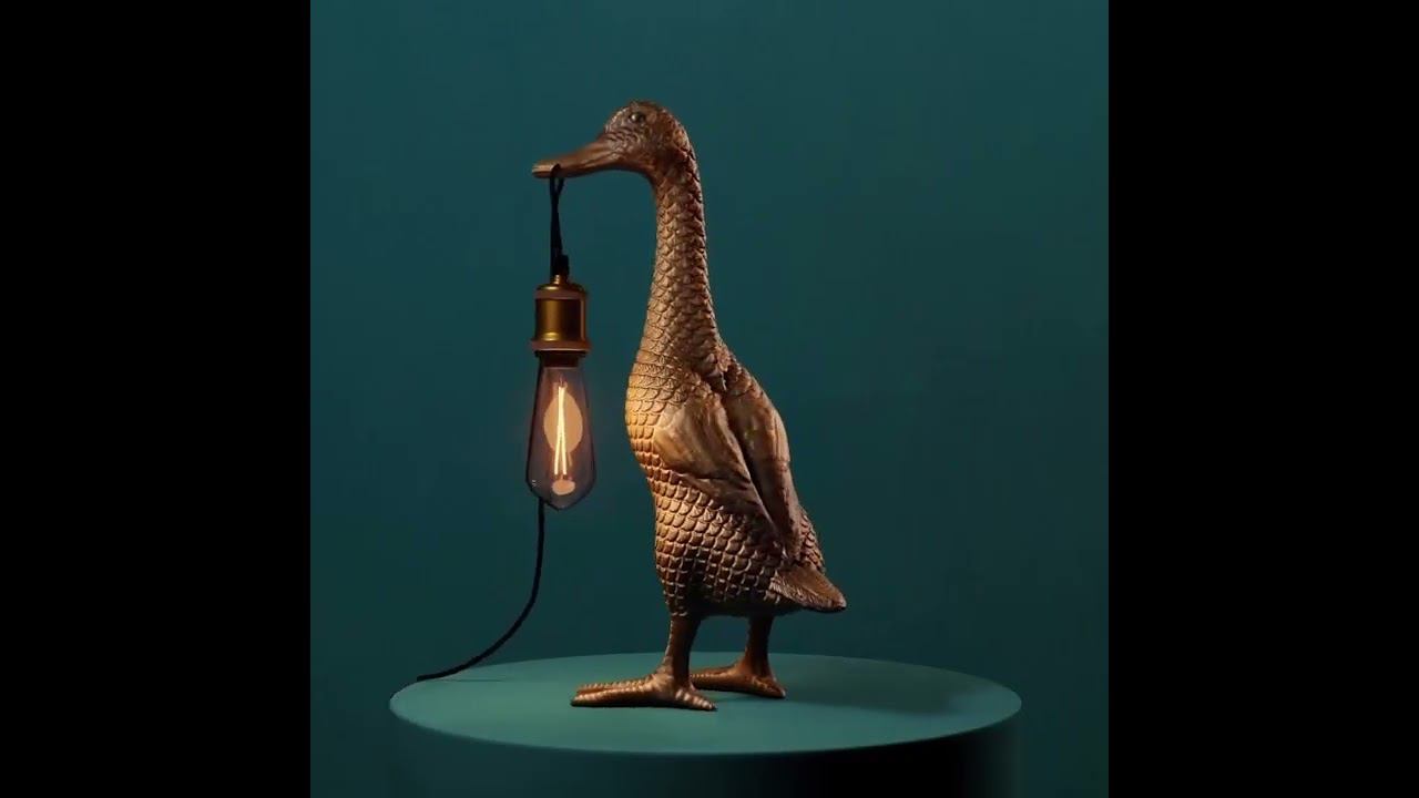 Напольная лампа Floor Lamp Golden Duck, Werner Voss