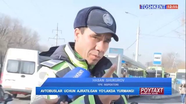 Йўналишли транспортлар ҳаракати учун мўлжалланган тасмалар бўйича рейд тадбирлари ўтказилмоқда