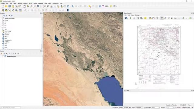 GIS 2.1.2 QGIS - Georeferencing (Georeferencing a map)