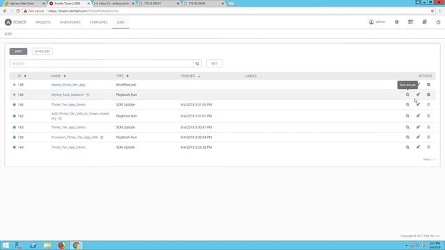 Linux Three Tier App Deployment Using Ansible Tower