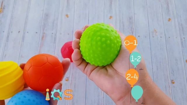 Фактурные мячики для малышей с 6 мес