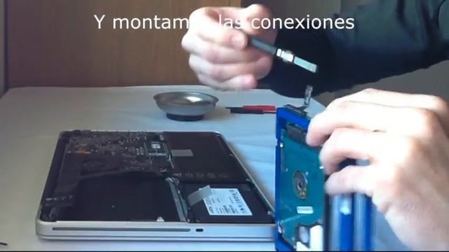 3/4  Cómo aumentar rendimiento MacBook Pro 13". Sustituir superdrive