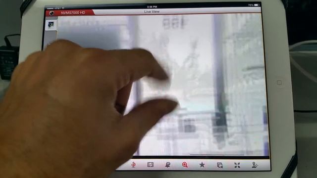 how to use the features in the NVMS 7000HD app on your tablet for platinum dvr