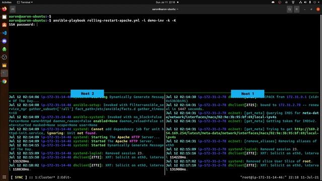 Master Rolling Updates with Ansible serial
