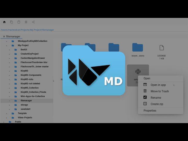 KivyMD Extension - File Manager