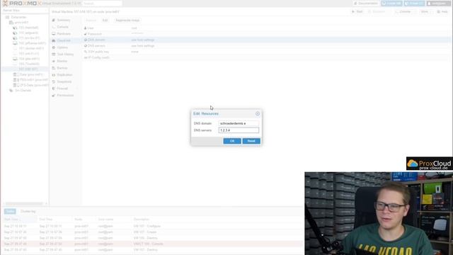 Proxmox VE 7 Cloud-Init - Einfach erklärt, Debian mit Cloud-Init gestartet