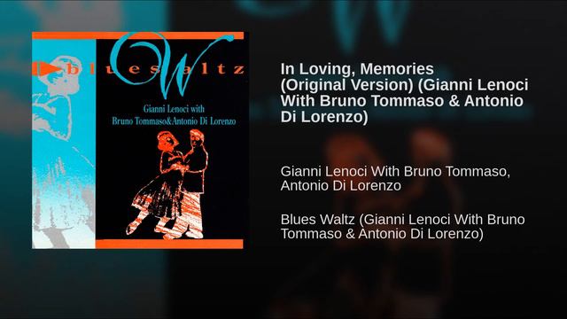 In Loving, Memories Original Version Gianni Lenoci With Bruno Tommaso & Antonio Di Lorenzo