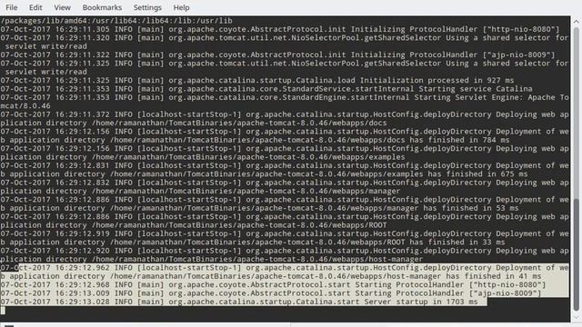 How to install and configure Apache Tomcat 8.0 in Linux Mint 18.2