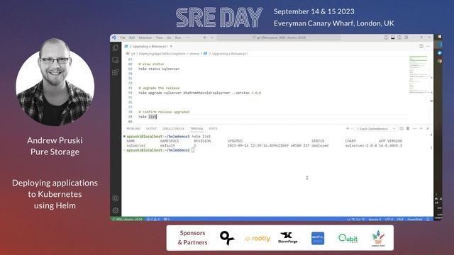 Deploying applications to Kubernetes using Helm | Andrew Pruski | SREday 2023