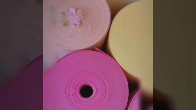 Цветы. Изолон 2мм барби, фуксия, шампан, лимонный. Всё для больших ростовых цветов.