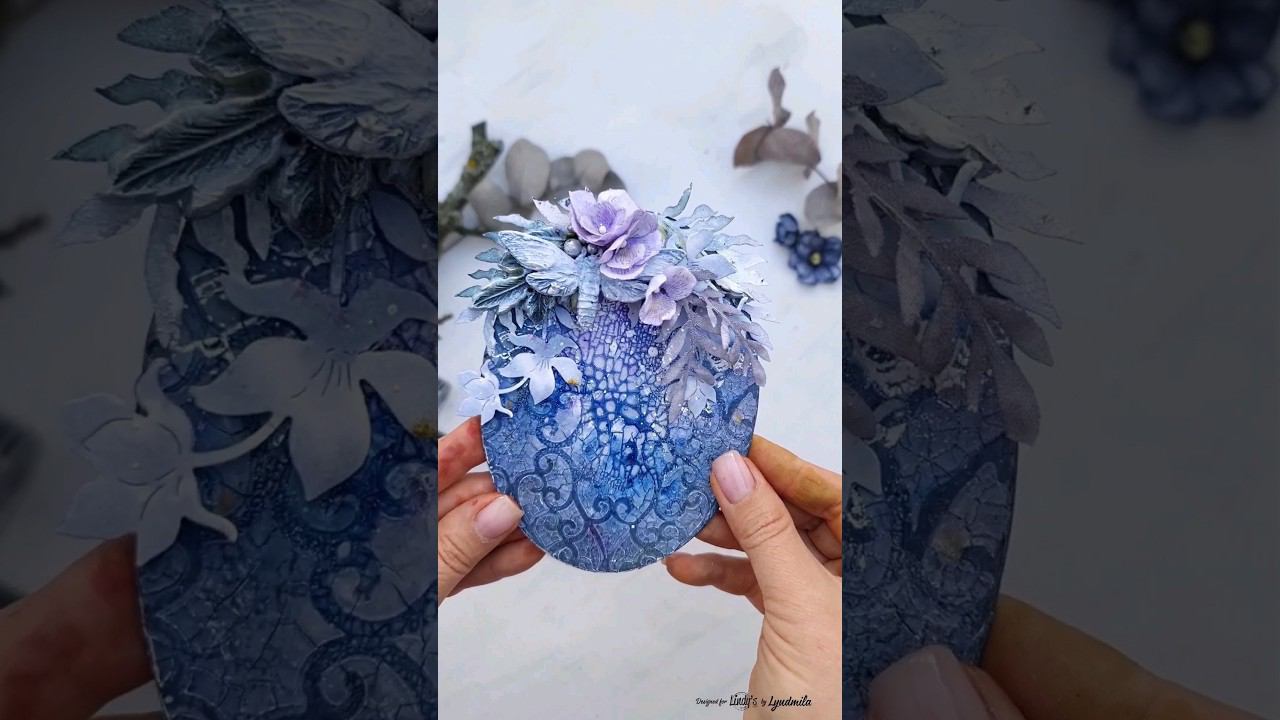 Как создать фонд с помощью пасты кракле и мэджиков Lindy's  #миксмедиа #творчество #скрапбукинг