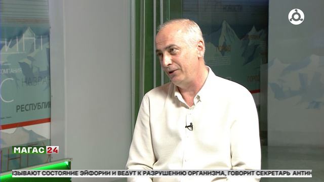 Заместитель директора Ахмед Медов в студии НТРК "Магас" о новых проектах телеканала.