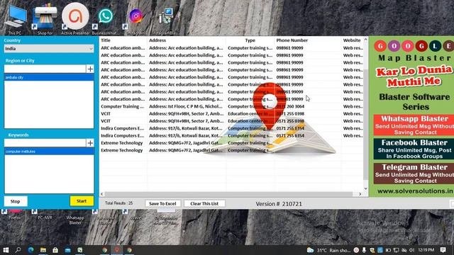 Google Map Blaster  New marketing tool to get new database from Google