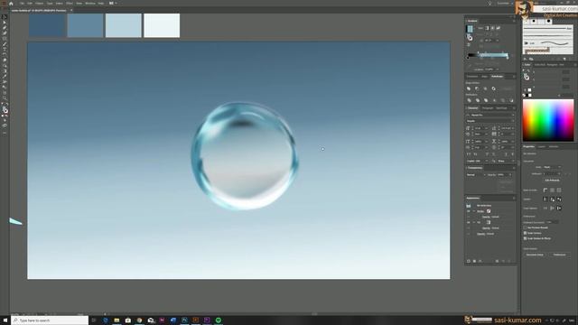 Drawing Liquid Bubbles in Adobe Illustrator 2020 | Speed Art