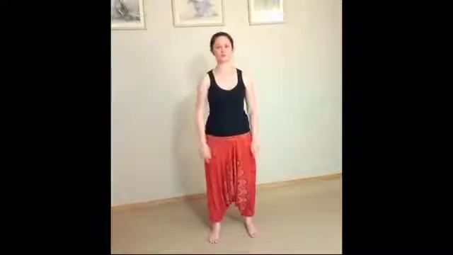 14 -Цигун.  Священный журавль пьет воду