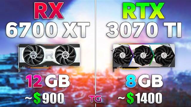 RTX 3070 Ti vs RX 6700 XT - Test in 10 Games