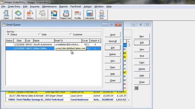 What's new in Adagio OrderEntry 8.1F