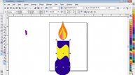 How To Create candles Design in Coreldraw Tutorial in Hindi