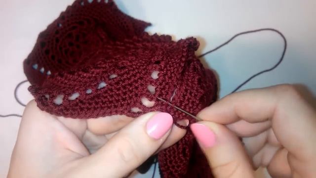 2 Соединение мотивов иглой Вяжем платье крючком Crochet dress