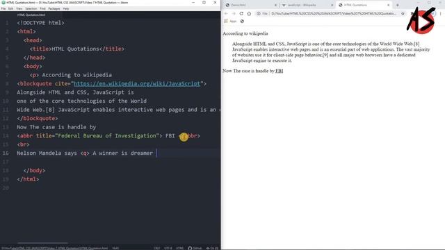 HTML Quotations