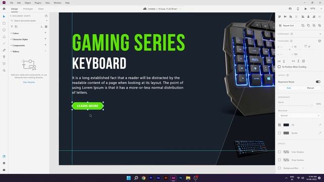 How To Design A STUNNING Landing Page in Adobe XD (2022) | Product Landing Page Design Tutorial