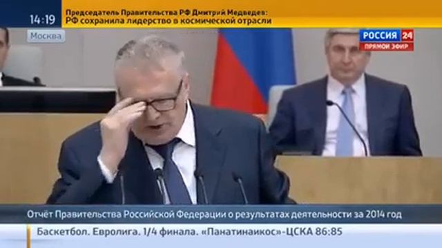 В.В. Жириновский недоволен работой правительства Д.А. Медведева